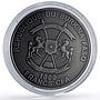 Burkina Faso 500 francs Wooly Rhinoceros Wildlife Fauna Matte silver coin 2016