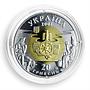 Ukraine 20 hryvnas Ancient Cultures Monuments Scythia Silver Gold bimetal 2001