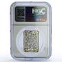 Andorra 5 diners Resurrection Christ Wonders Art PF69 NGC silver coin 2013