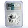 Bulgaria 10 leva UNICEF Save the Children Child Year PF67 NGC silver coin 1979