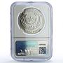 Guinea-Bissau 20000 pesos Second Extradionary Congress MS65 NGC silver coin 1990