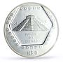 Mexico 10 pesos Piramide Castillo Precolombina Maya PF69 NGC 5 oz Ag coin 1994