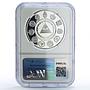 Nicaragua 10 cordobas Delivery Man Horse Ibero-American PF68 NGC Ag coin 1999