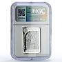 Belarus 20 roubles Queen Nefertiti World Sculpture Art PF69 NGC silver coin 2010