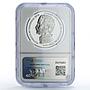Colombia 500 pesos Crocodile Conservation Fauna PF69 NGC silver coin 1978