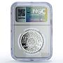 Egypt 5 pounds UNICEF Save the Children Child Year PF70 NGC silver coin 1981