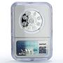 Spain 5 euro Sevilla Capitals Ibero-American PF69 NGC silver coin 2024