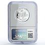 Haiti 25 gourdes Football World Cup in Germany Soccer PF69 NGC silver coin 1973