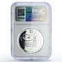 Israel 2 sheqalim Gymnastics London Olympic Games PF69 NGC silver coin 2011
