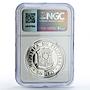 Philippines 50 piso UNICEF Save Children Child Year PF70 NGC silver coin 1979
