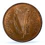 Ireland 1/2 penny phingin Free State Coinage Pig PR64 PCGS bronze coin 1928
