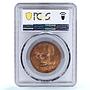 Ireland 1 penny pingin Free State Coinage Chick Bird PR65 PCGS bronze coin 1928