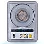 Italy 1 lira King Victor Emmanuel III Coinage KM-32 MS64 PCGS silver coin 1902