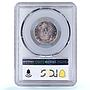 Italy 1 lira King Victor Emmanuel III Coinage KM-32 MS62 PCGS silver coin 1901