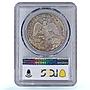 Mexico 1 peso Caballito Grito Dolores Independence AU55 PCGS silver coin 1910