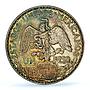 Mexico 1 peso Caballito Grito Dolores Independence AU55 PCGS silver coin 1910