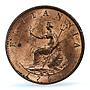 Great Britain 1/2 penny George III Coinage KM-647 MS64 PCGS copper coin 1799