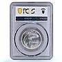 Ireland 1 florin 2 shillings Free State Coinage Fish PR64 PCGS silver coin 1928