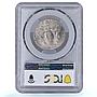 Italy Vatican 2 lire Pope Pius XII Standing Figure MS66 PCGS nickel coin 1939