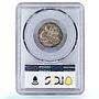 Italy Vatican 5 lire Pope Pius XII Saint Peter Boat MS64 PCGS silver coin 1939