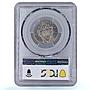 Italy Vatican 50 centesimi Pope Pius XI Archangel Michael MS66 PCGS Ni coin 1929