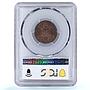 Italy Vatican 10 centesimi Pope Pius XI Saint Peter MS66 PCGS bronze coin 1929