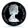Cayman Islands 50 dollars Queens of England History PR69 PCGS silver coin 1975