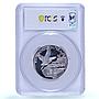 Senegal 150 francs Eurafrique Program Senghor Bird PR67 PCGS silver coin 1975