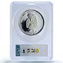 Costa Rica 25 colones Legislation Maternidad Sculpture PR67 PCGS Ag coin 1970