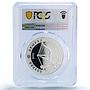 Kazakhstan 500 tenge Adyrna Applied Art Music PR70 PCGS silver coin 2005