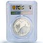 Kazakhstan 500 tenge Zhoshi Khan Mausoleum Architecture PR70 PCGS Ag coin 2005