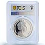 British Antarctic 2 pounds Sperm Whale Wildlife Fauna PR69 PCGS silver coin 2016
