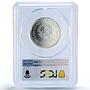 Vietnam 100 dong Jaguar Auto Cars Automobiles MS69 PCGS silver coin 1986