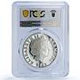 Bermuda 2 dollars Marlin Fish Wildlife Fauna Color PR70 PCGS silver coin 2012