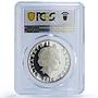 Bermuda 2 dollars Cardinal Wildlife Birds Fauna Color PR69 PCGS silver coin 2016