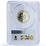 Costa Rica 50 colones Menelaus Blue Morpho Butterfly Fauna PR69 PCGS coin 2023