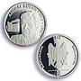Moldova 50 lei Andrei Lupan Personalities Literature PR70 PCGS silver coin 2012