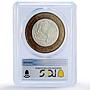 Mexico 100 pesos Chihuahua Libertad Angel of Independence PCGS bimetal coin 2006