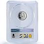 Paraguay 1 guarani Republic Coinage Soldier KM-151 PR67 PCGS NiSteel coin 1976