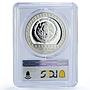 Mexico 100 pesos Guerrero Aguila Precolombina Aztec PR69 PCGS silver coin 1992