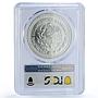 Mexico 1 onza Libertad Angel of Independence MS67 PCGS silver coin 1996