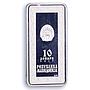 Macedonia 10 denari St Nicholas Wonderworker Triptych Religion silver coin 2017