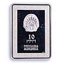 Macedonia 10 denari Jesus Christ Triptych Religion Art proof silver coin 2017