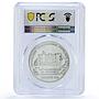 Laos 100000 kip President Souphanouvong Politics PR64 PCGS silver coin 2009