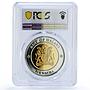 Malawi 10 kwacha Lien Chan Vice President PL67 PCGS silvered bronze coin 2004