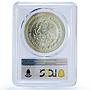 Mexico 1 onza Libertad Angel of Independence MS66 PCGS silver coin 1998