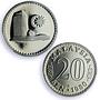 Malaysia 20 sen Republic Coinage Parliament House PR70 PCGS CuNi coin 1980