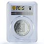 Malaysia 1 ringgit Negara Bank 20th Anniversary PR70 PCGS silver coin 1979