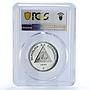 Nicaragua 500 cordobas Rigoberto Poet Literature PR66 PCGS silver coin 1980