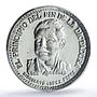 Nicaragua 500 cordobas Rigoberto Poet Literature PR66 PCGS silver coin 1980